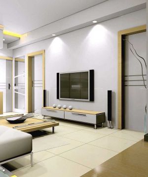 现代设计风格80平两室一厅装修效果图片