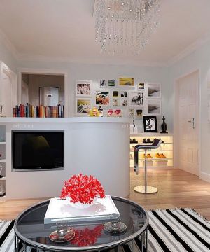 现代50平米紧凑小户型两室一厅装修效果图片