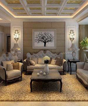 欧式风格组合沙发装修效果图片欣赏