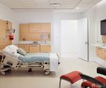 医院单人病房简单装修设计效果图片