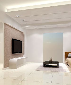 现代家装客厅电视背景墙效果图