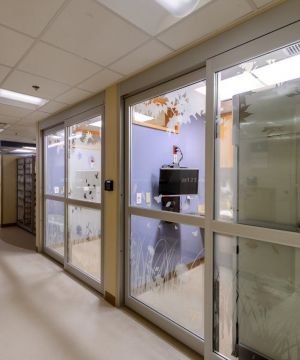 妇产医院室内玻璃隔断装修效果图片