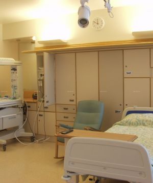 妇产医院室内背景墙装修效果图片