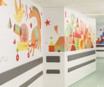 儿童医院简约背景墙装修效果图片
