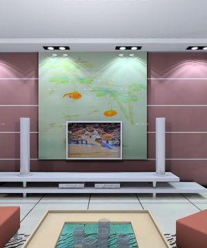 80平小户型房子电视墙装修设计图