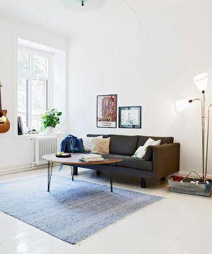 现代欧式小户型沙发背景墙装修效果图片