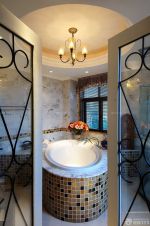 80平米房子按摩浴缸装修设计效果图片