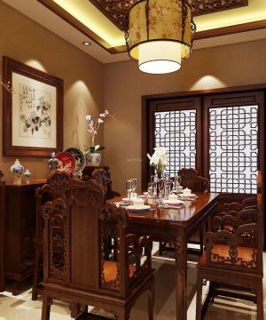 中式风格家装餐厅设计装修图片欣赏