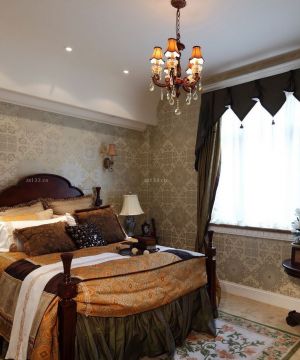 交换空间美式小户型家装卧室装修设计效果图片