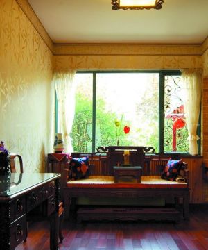 中式古典装修风格90平方长方形房子装修图片