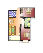50平米小户型家庭简单装修设计平面图