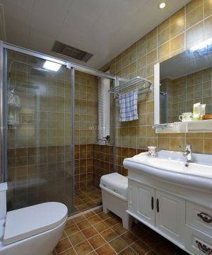 房子卫生间墙砖装修设计效果图片大全南北80平