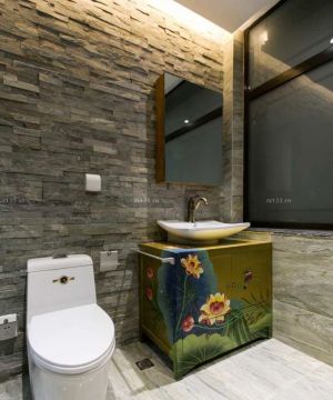 房子浴室柜装修设计效果图片大全南北80平