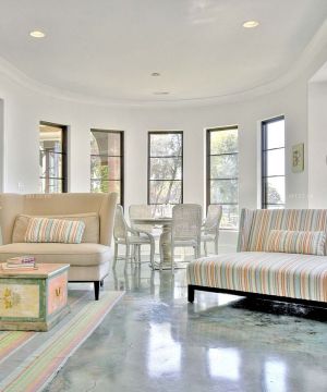 房子客厅组合沙发装修设计效果图片大全100平