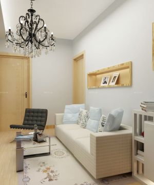 时尚60平米两室一厅小户型客厅装饰装修效果图
