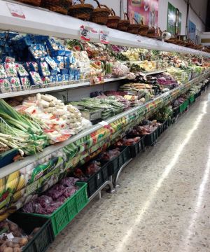 果蔬超市储物柜装修效果图