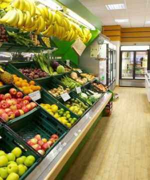 水果超市走廊装修效果图片