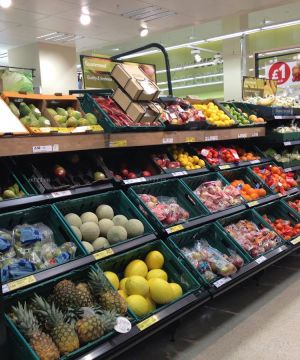 水果超市货架装修效果图片