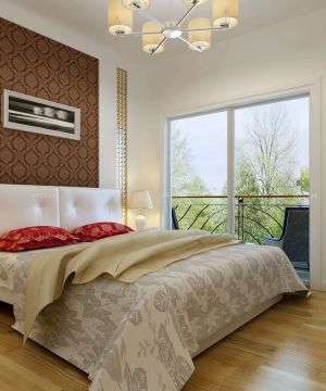 60平方一室一厅小户型床头墙装饰效果图