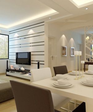简约欧式风格50-60平米小户型客厅装修图