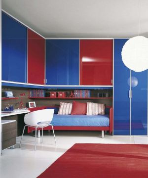 90平两室两厅现代简约卧室设计图