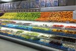 现代蔬菜超市储物柜摆设图片