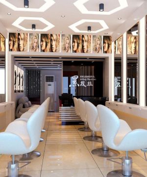 小型美发店现代室内装饰设计效果图片