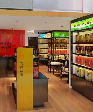 传统茶叶超市陈列装修效果图片