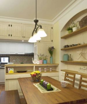 90平方两室两厅厨房餐厅装修效果图片