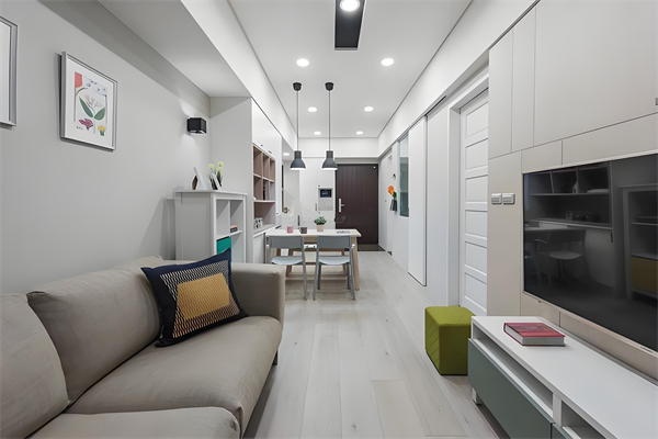 长方形的房子怎么设计三室一厅