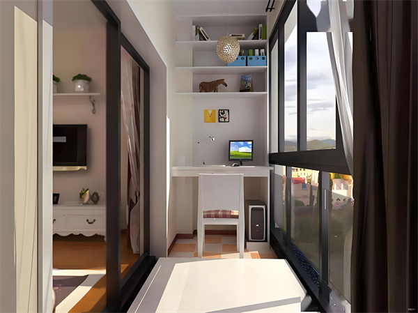 阳台装修成书房是可行的 阳台装修成书房是可行的