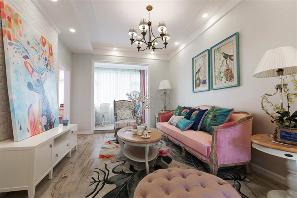 客厅无主灯设计软装搭配