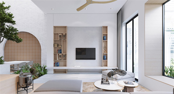 客厅无主灯设计软装搭配