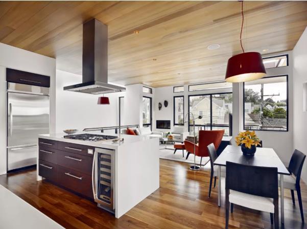开放式厨房与客厅如何规划设计？让厨房与客厅更配