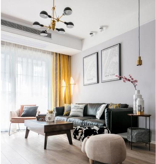 97平品质现代风装修多少钱?20万整装两居室装修分享