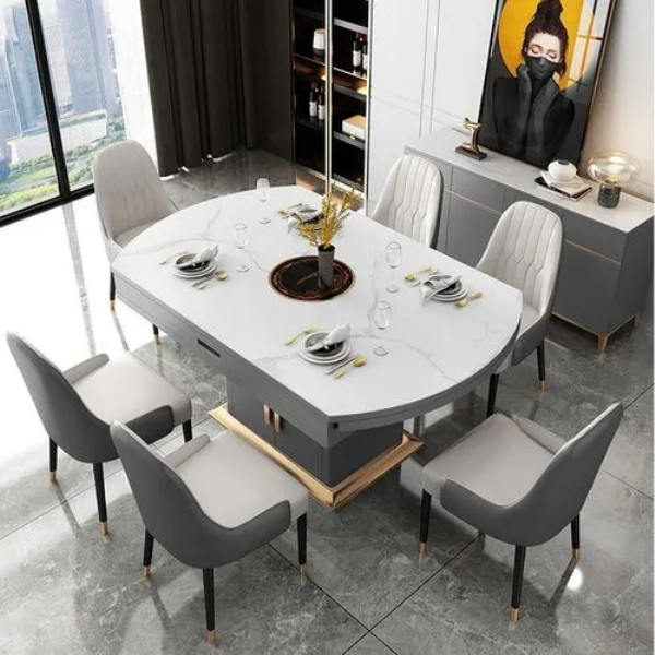 家用伸缩餐桌椅