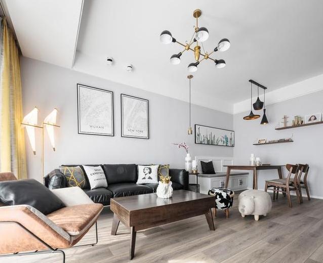 97平品质现代风装修多少钱?20万整装两居室装修分享