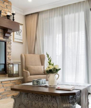 135平高档美式装修多少钱?50万豪装休闲美式实景图