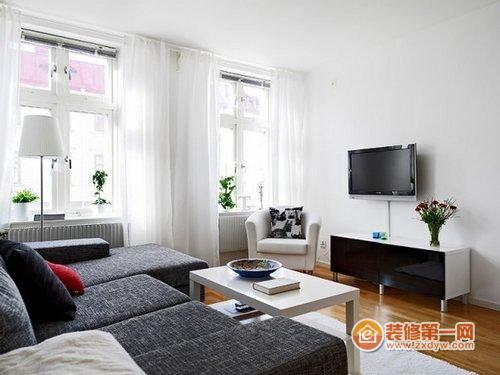 情迷黑白灰：北欧风一室一厅单身公寓