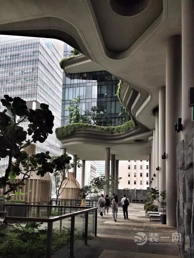 新加坡建筑的标杆设计将绿化融入进线条感十足的装修