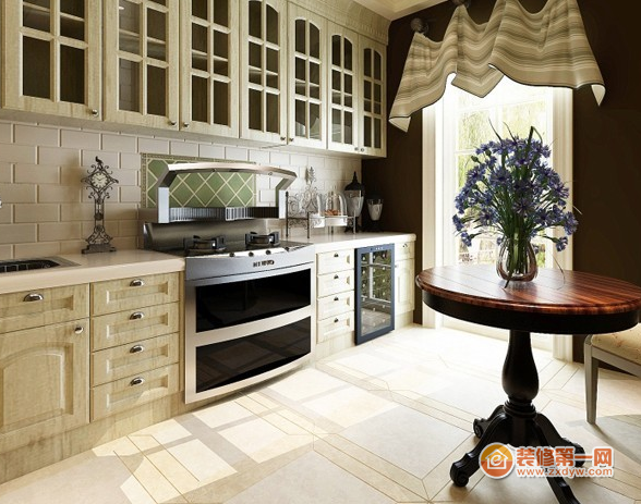 现代开放式厨房的装修效果图赏析