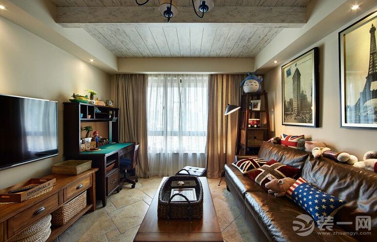 93平竟然花了48万装修费用 美式地中海混搭蜗居