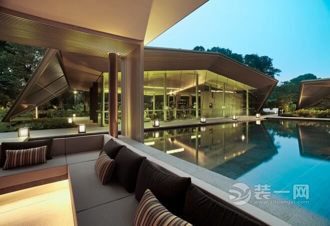 新加坡大气奢华美宅打破规律的美景别墅开放式设计