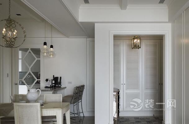 110平米三室两厅设计案例美式风格的10万装修效果图