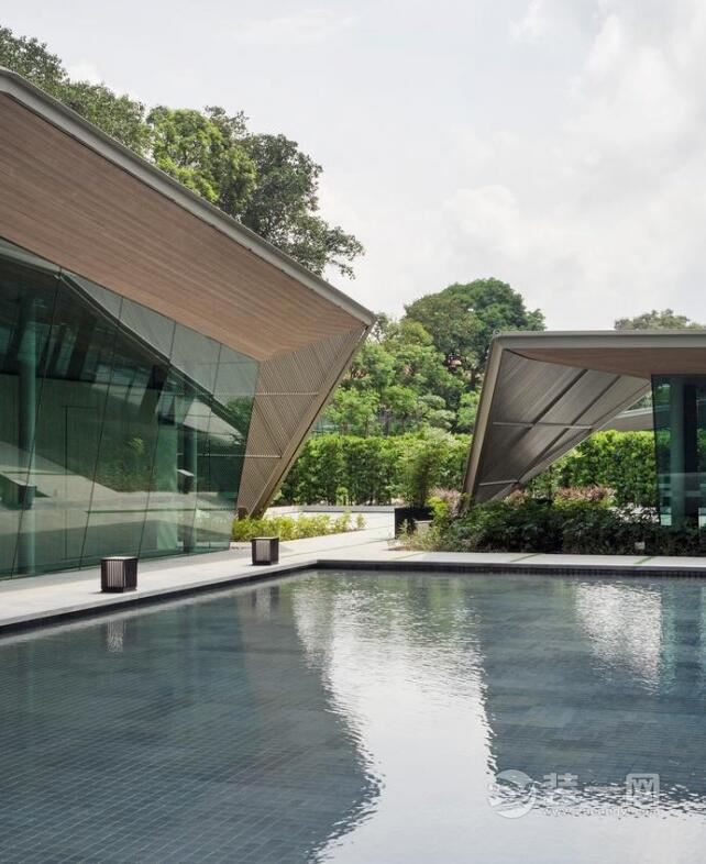 新加坡大气奢华美宅打破规律的美景别墅开放式设计