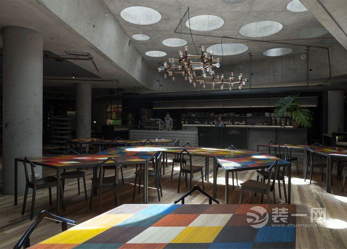 国外装修案例现代工业风格酒店设计效果图