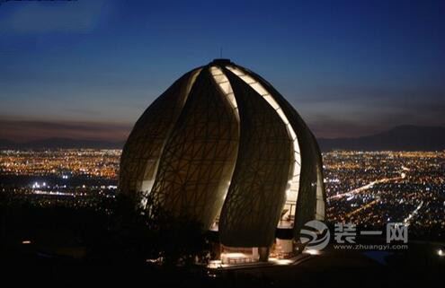 装修网分享国外装修设计案例巴哈伊寺宛如人间天堂