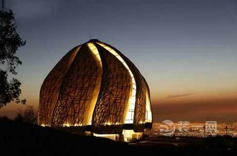 装饰网分享国外装修设计案例巴哈伊寺宛如人间天堂