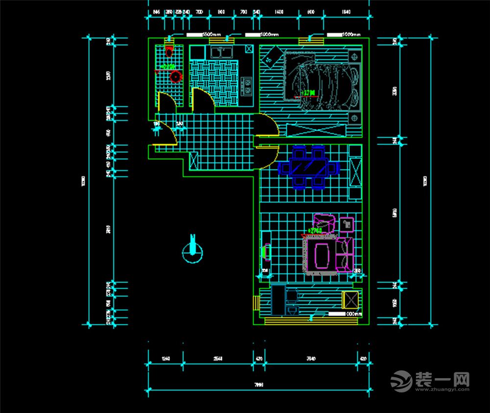 50平简约风格装修较高低 六套小户型设计效果图大pk