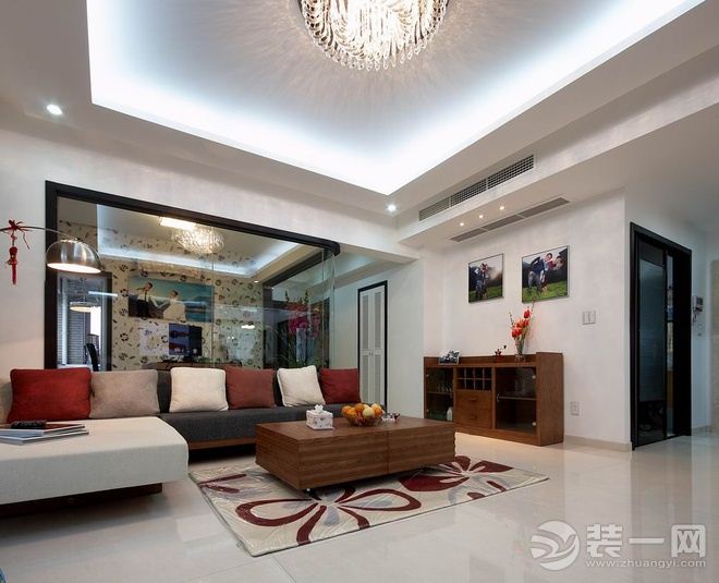 实创装饰打造116平米3室2厅1厨2卫现代简约风格